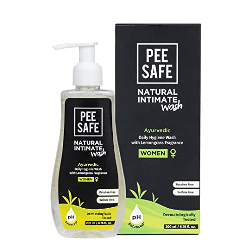 Pee Safe Intimate Wash For Women 200ml Natural Ayurvedic with Lem...
