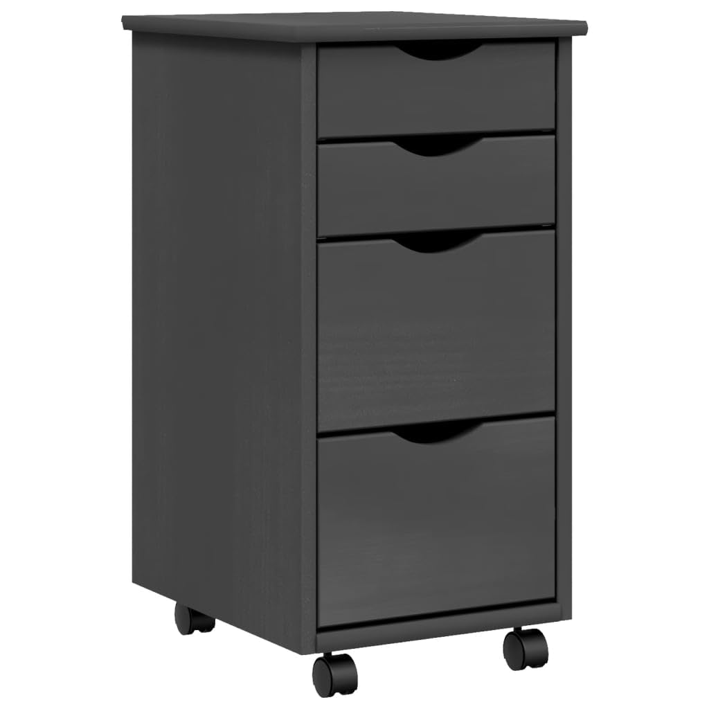 Aktenschrank für Büro Industrie Büro Bücherregal Büro Möbel 34 x 39 x 65,5 cm Niedriger Schrank Grau
