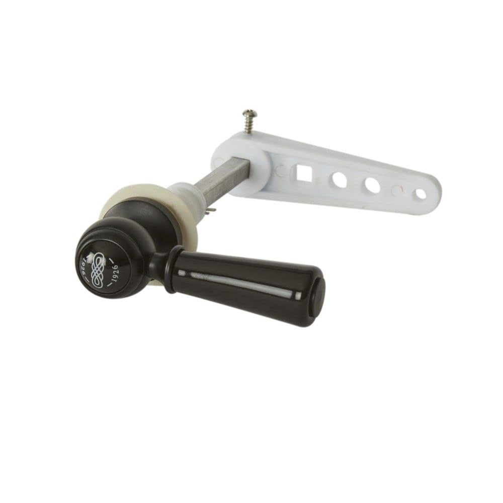Milano Elizabeth Bathroom Toilet WC Cistern Flush Lever Ceramic Handle - Black