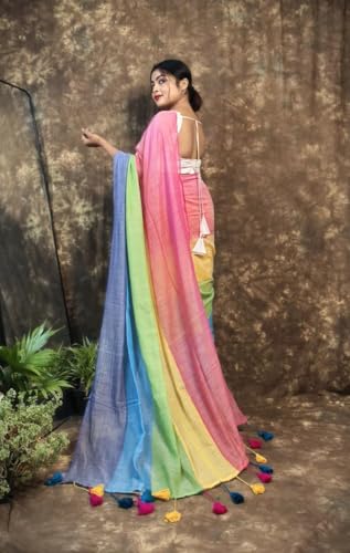 Image of Pure Cotton Saree | Soft & Lightweight | Handloom Woven Elegance for Festive & Casual Wear