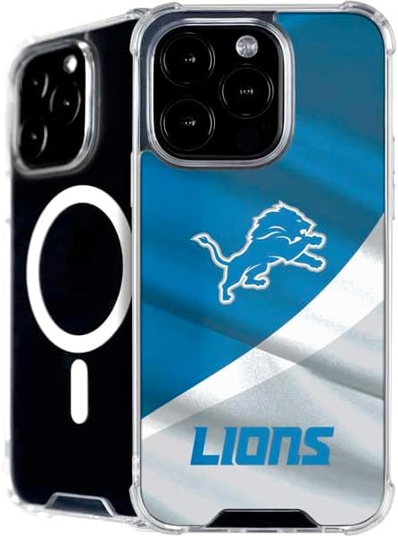 Skinit Phone Case Compatible with MagSafe iPhone 16 Pro - Officially Licensed NFL Detroit Lions Design