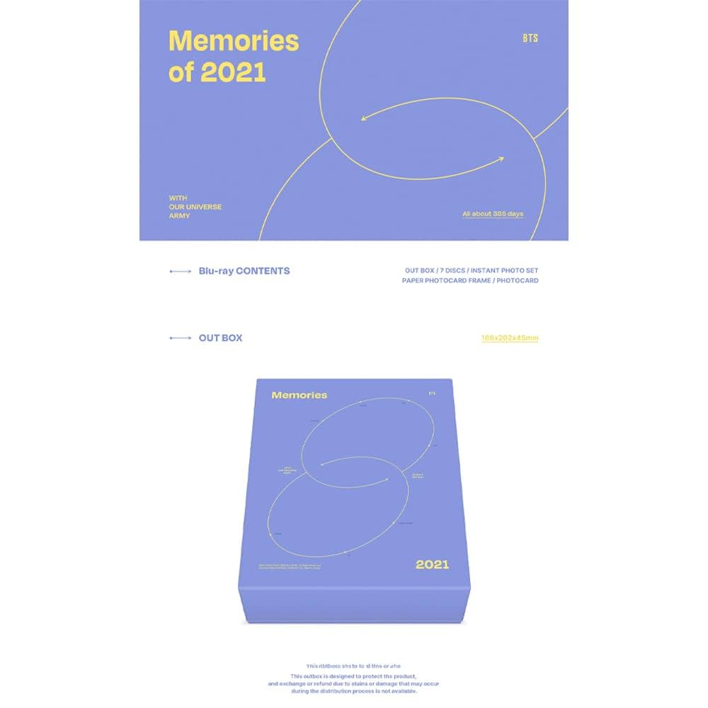 btsメモリーズ　2021 BTS - Memories of 2021 (Blu-ray) : Amazon.it: Elettronica