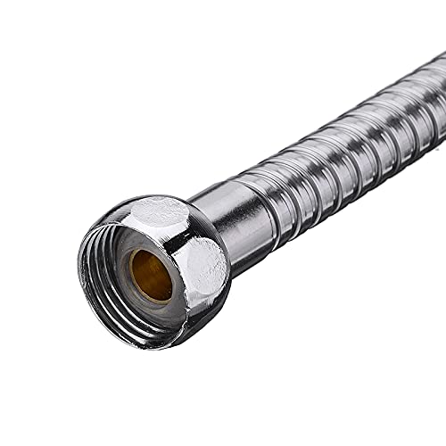 Austausch des Duschschlauchs, Edelstahl-Brauseschlauch, Handbrause, flexibler Brauseschlauch, 1 m/1,5 m/2 m, einfacher DIY-Austausch(1M)
