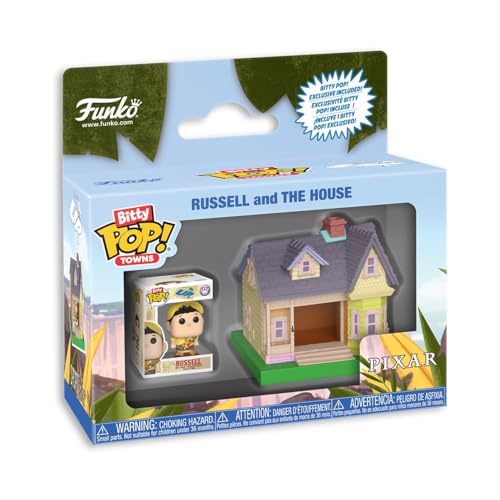 Funko Bitty Pop! Town: Disney Pixar UP - Russell and The House - Figura de Vinilo Coleccionable - Idea de Regalo - Mercancía Oficial - Juguetes para niños y Adultos