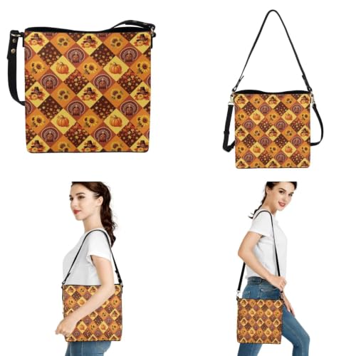 Image of HUGS IDEA Leather Purses and Handbag for Women Bucket Bag with Wrist Wallet 2 Packs