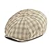 Breathable Summer Newsboy Sun Cap Men Women Adjustable Flat Cap Retro Autumn Winter Casual Berets Hat Khaki
