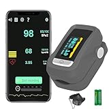 Finger Pulse Oximeter Blood Oxygen Monitor OLED display For Adults and Children, Household Blood and Oxygen Machine | Free Mobile App