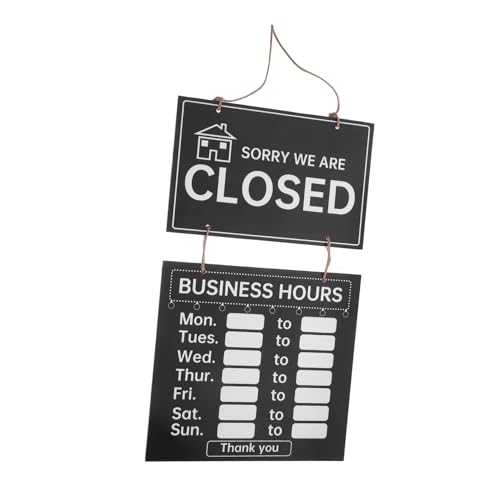 Panneau d'heures d'ouverture effaçable pour ne plus jamais perdre de clients face au doute