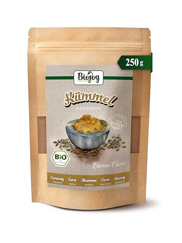 Biojoy Carvi macinato BIO (250 g), Semi di carvi in polvere (Carum Carvi)