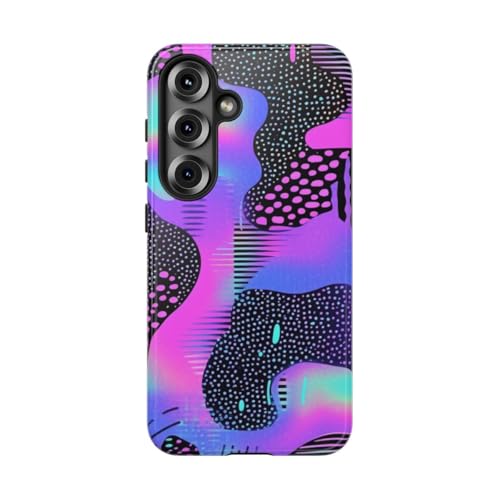 Coque rigide brillante Samsung Galaxy S25 finition néon haut de gamme