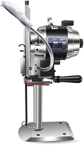 High-Speed Fabric Cutter, Industrial Straight Knife Cutting Machine with Auto Knife Sharpening for Multi-layer Fabrics, Leather & Cloth - 6" Cutting Tool