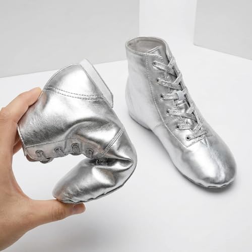 Image of MSMAX Women Jazz Dance Shoes Dancing Ankle Boots for Men