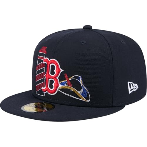 New Era Boston Red Sox 59FIFTY 1999 All-Star Game Side Patch Cap, Fitted Hat (US, Numeric, 7, Blue Red)