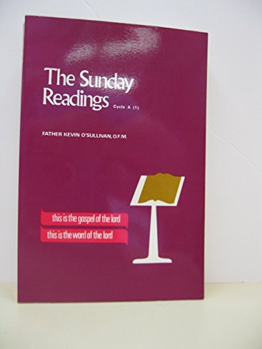 Sunday Readings "Cycle A" (I): An Explanation a... 0819904368 Book Cover