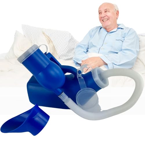 OrtoPrime Urinal Homme UNISEX 1200ML Urinoir Portable Homme avec Couvercle Anti-Odeur – Urinaire Homme Pratique – Cuña Orinal Femme – Urinoir Portable...