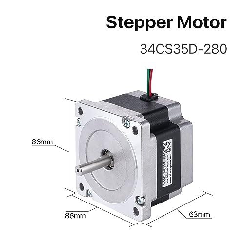 Moteur pas à pas 2.8A MOBYAT 34CS35D-280 à couple élevé 3.5Nm - 4