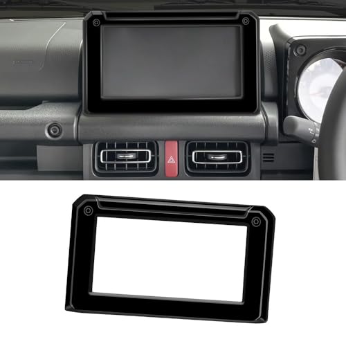 新型 ジムニーノマド JC74 5ドア ジムニーシエラ JB74 ジムニー JB64 コンソールナビパネル ナビカバー ナビゲーションスクリーンフレーム インテリアパネル カスタム 内装パーツ 車種専用設計 アクセサリー ピアノブラック
