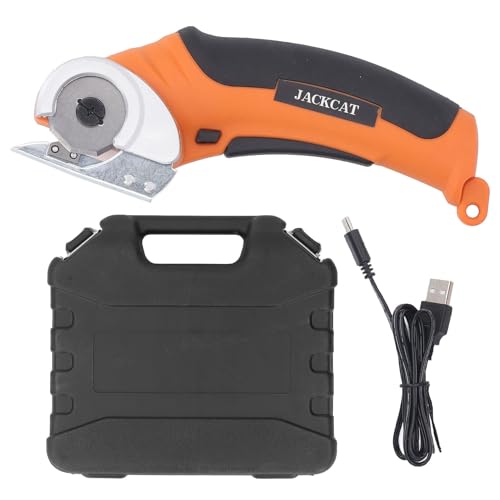 Tijeras eléctricas inalámbricas, cortador giratorio recargable, cortador eléctrico para cajas, cortador para cajas de tela, moqueta, cuero, fieltro, regalos para hombres