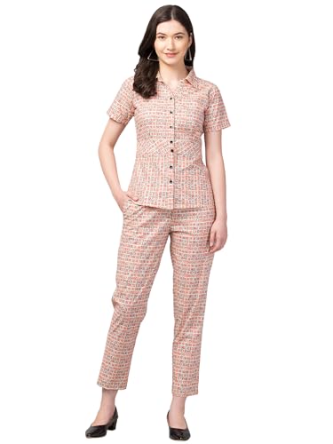 Image of ZUVINO Co Ord Set for Women Co Ord Set || Stylish Office Formal Wear || Cotton Co Ord Set for Summers.
