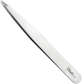 Pinça para Sobrancelhas Ponta Agulha, Fina Profissional de Alta Precisão para Design de Sobrancelhas - Esterilizável em Autoclave