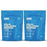 SUNNA SUPPLEMENTS - Pack of 2 Halal Bovine Collagen Protein Powder for Hair, Skin, Nails, and Joints. Type I & III Hydrolysed Premium Bovine Collagen Peptides for Women and Men.