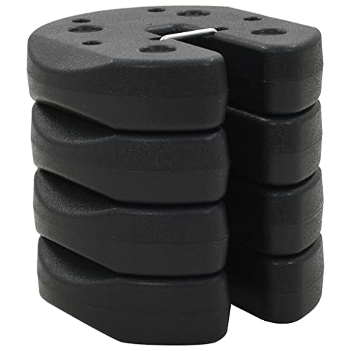 Vidaxl 4X Piastre Di Peso Per Gazebo In Cemento Nero Zavorre Pesi Contrappesi