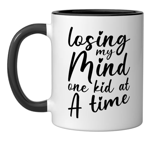 Taza cerámica Losing my mind one kid at a time 11 oz miniatura 1