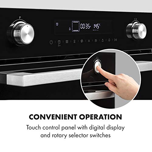 Klarstein GrandChef Einbaubackofen mit Mikrowellen-Funktion, EEK: A, 72 L, 60 cm, 2880 W, Elektro, 30-250 °C, 10… – Bild 7