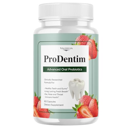 ProDentim Advanced Oral Health Probiotics Advanced Formula for Healthy Gums Teeth Fresh Breath - Oral Probiotics for Bad Breath Support (60 Capsules for 1 Month)