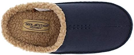 Deer Stags Unisex Nordic Microsuede Slipper / Navy / Men's 8 US / Wide | Image 1