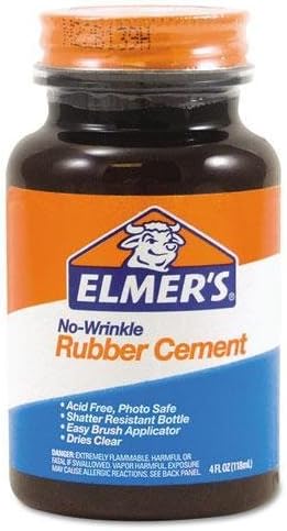 (Bag Of 5 )Rubber Cement, Repositionable, 4 oz(( Exp/12/31/2027))