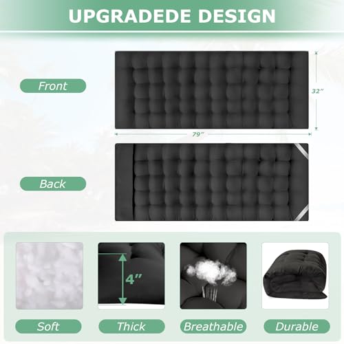 Suteck-Camping-Cot-32In-XXL-Folding-Camping-Cot-Heavy-Duty-Sleeping-Bed-for-Adults-1200D-Double-Layer-Oxford-Cots-for-Camping-WPilllow-Mattress-Carry-Bag-for-Home-Office-Travel