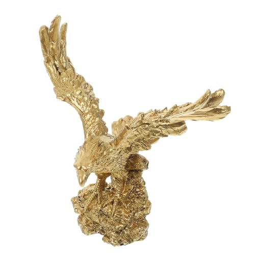 Vaguelly Figura Decorativa De Águila Estatua De Resina Adorno Elegante para Hogar y Oficina