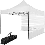 alu profil 50x50x4 100% WASSERDICHT & ROSTFREI: Dach: 300 g/m² 300D Polyester (mit zusätzlicher PVC Beschichtung), Nähte: versiegelt (getaped), Wassersäule 2500 mm nach DIN EN ISO 811:2018 (geprüft von SGS), EV1 Aluminiumgestell mit zusätzlicher Silbereloxierung (besonders kratz- und korrosionsbeständig)
