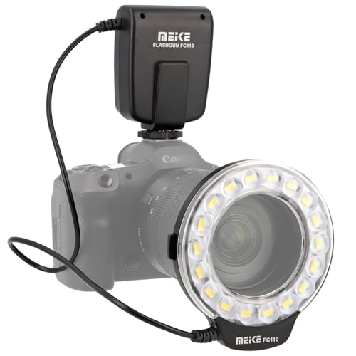 Meike Macro Ring Flash objectif Canon EOS DSLR éclairage photo nature - 2