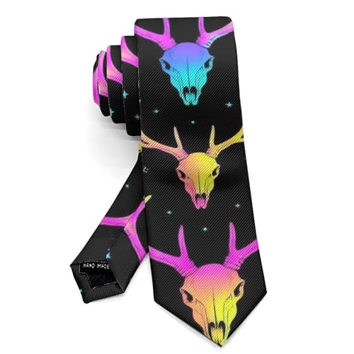 Men & Boys Skinny Paisley Necktie - 3D Printed Slim Tie for Groomsmen, Party3