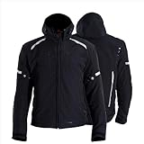 J.A.G. JAG Softshell Motorcycle Jacket – CE Armored Biker Jacket for Men – RIFT All-Season Riding Jacket w/Removeable Warm Lining