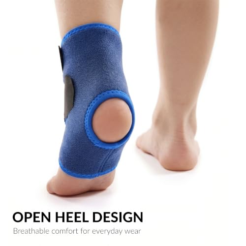 Image of BraceUP Kids Ankle Brace - Youth Ankle Support for Boys & Girls, Adjustable Foot Brace for Sports, Left or Right Foot (XS)