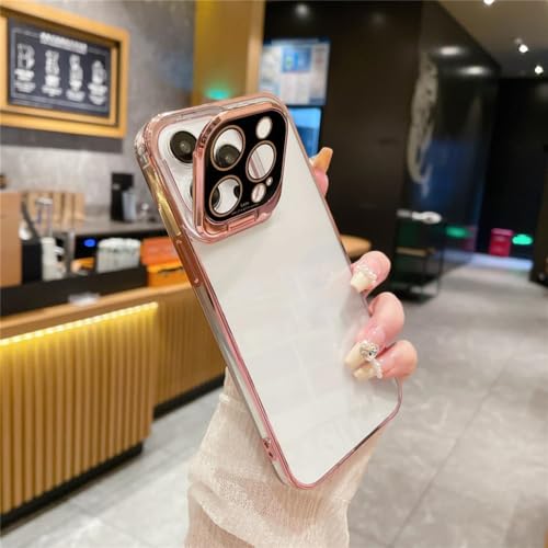 Étui antichoc rose pour iPhone 11 Pro avec béquille pliante