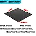 Phenolic Resin Sheet 200x200mm 2-30mm Thickness Options Bakelite Plate Laminated Boards for DIY Crafts Prototyping ProjectsElectrical Insulation CNC Industrial(Black,200x200x5mm)