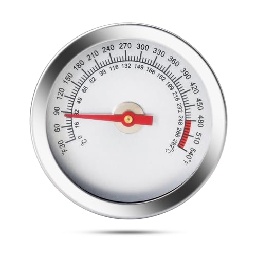 Adviace 16509 Grill Thermometer Temperature Gauge Replacement for Bull BBQ Grills, Small BBQ Thermometer for Bull Grill