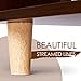 Modern Nightstand Set with Storage - amzdeal 2 Pack Bedside Table, Sturdy and Durable, Solid Wood Legs, Ample Storage, Water-Proof Surface, End Table Accent Table Side Table for Bedroom Home Office