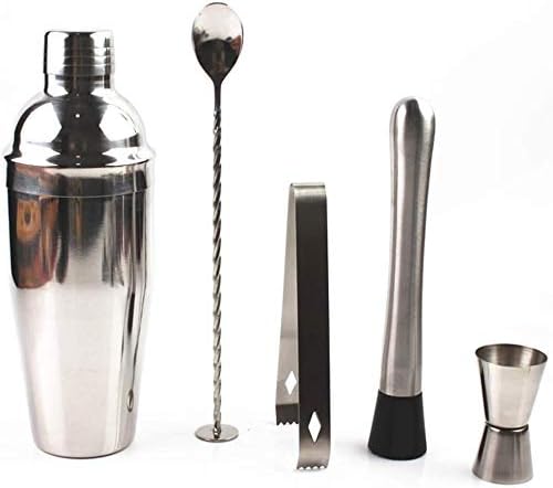 Kit de Bartender Set de 11 Piezas con Soporte de Madera - Coctelera miniatura 5