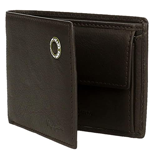 Pepe Jeans Unisex. 7377132 Billetero De Piel Badge Marron (Osfa), MarróN, Casual - 5