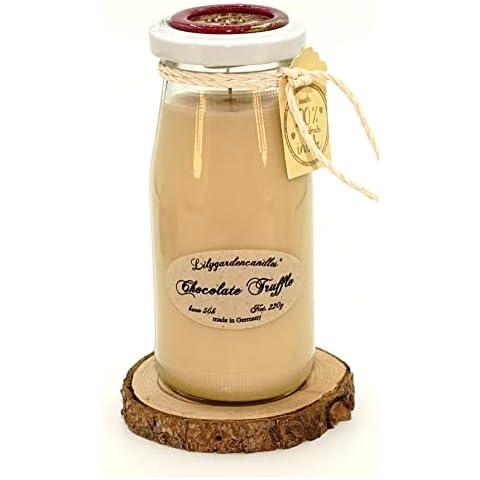 Vela aromática de bombones de chocolate en botella de leche Cover