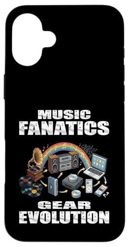 MUSIC FANATICS GEAR EVOLUTION �r�j�[���J�Z�b�g���X�j���O�e�[�v �X�}�z�P�[�X iPhone 16 Plus �p