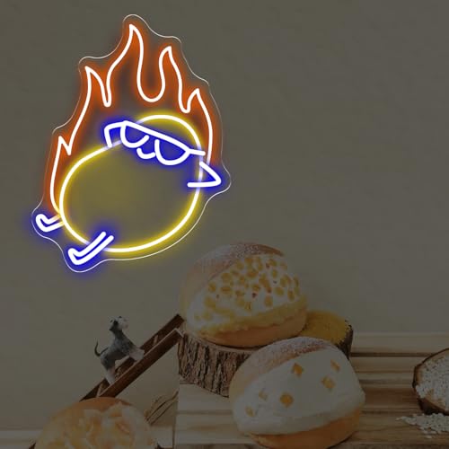 Image of Hot Potato Neon Sign, Sunglasses Burning Potato Led Sign, Fried Potato Chips LED Light Shop Sign, Home Kitchen Wall Decor, Fries Lover's Gift Restaurant Shop Unique Business Fast Food Shop-16.5 inchx12.8 inch