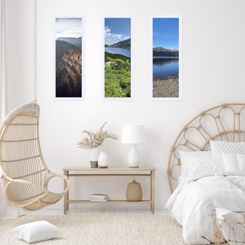 Image of JCJMY 13.5x40 Picture Frame White for Poster Photo Panoramic Picture, Horizontal and Vertical Formats for Wall Hanging, 13.5 x 40 inch Wall Gallery Photo Frame for 13.5 by 40 Photos Posters,White