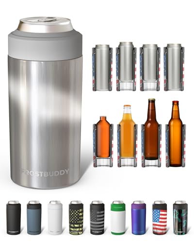 Image of Frost Buddy Universal Can Cooler - Fits 12 & 16 oz (Moonstone) | 20x colder, cold up to 24 hrs | Sleek, lightweight design | Premium build quality | Coffee-mug ready with add-on lid