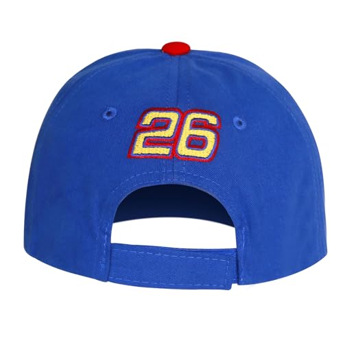 Image of Talladega Nights Hat Bobby Wonder 26 Embroidery Adjustable Cap Hat White Blue